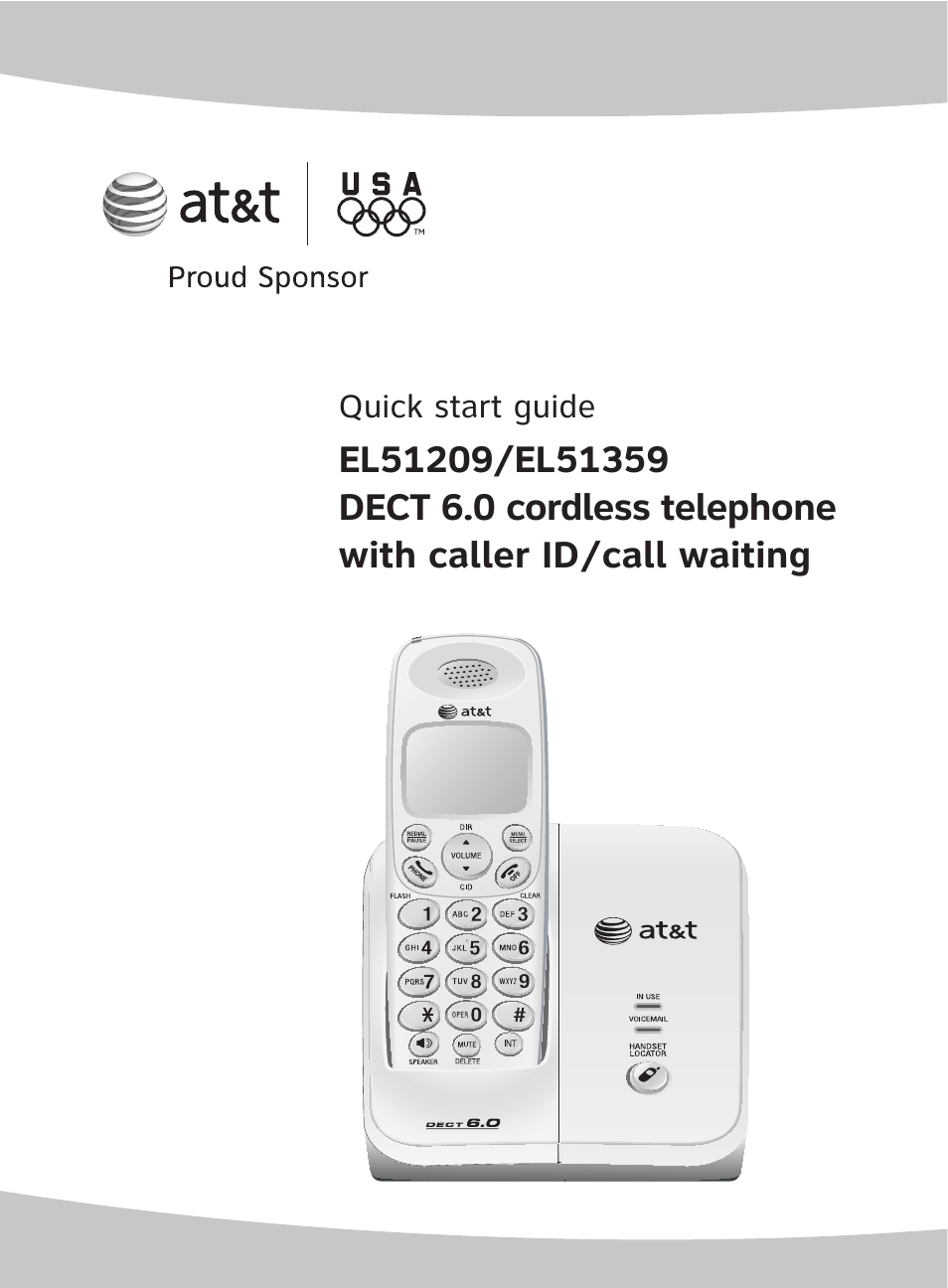 AT&T EL51209 User Manual | 8 pages