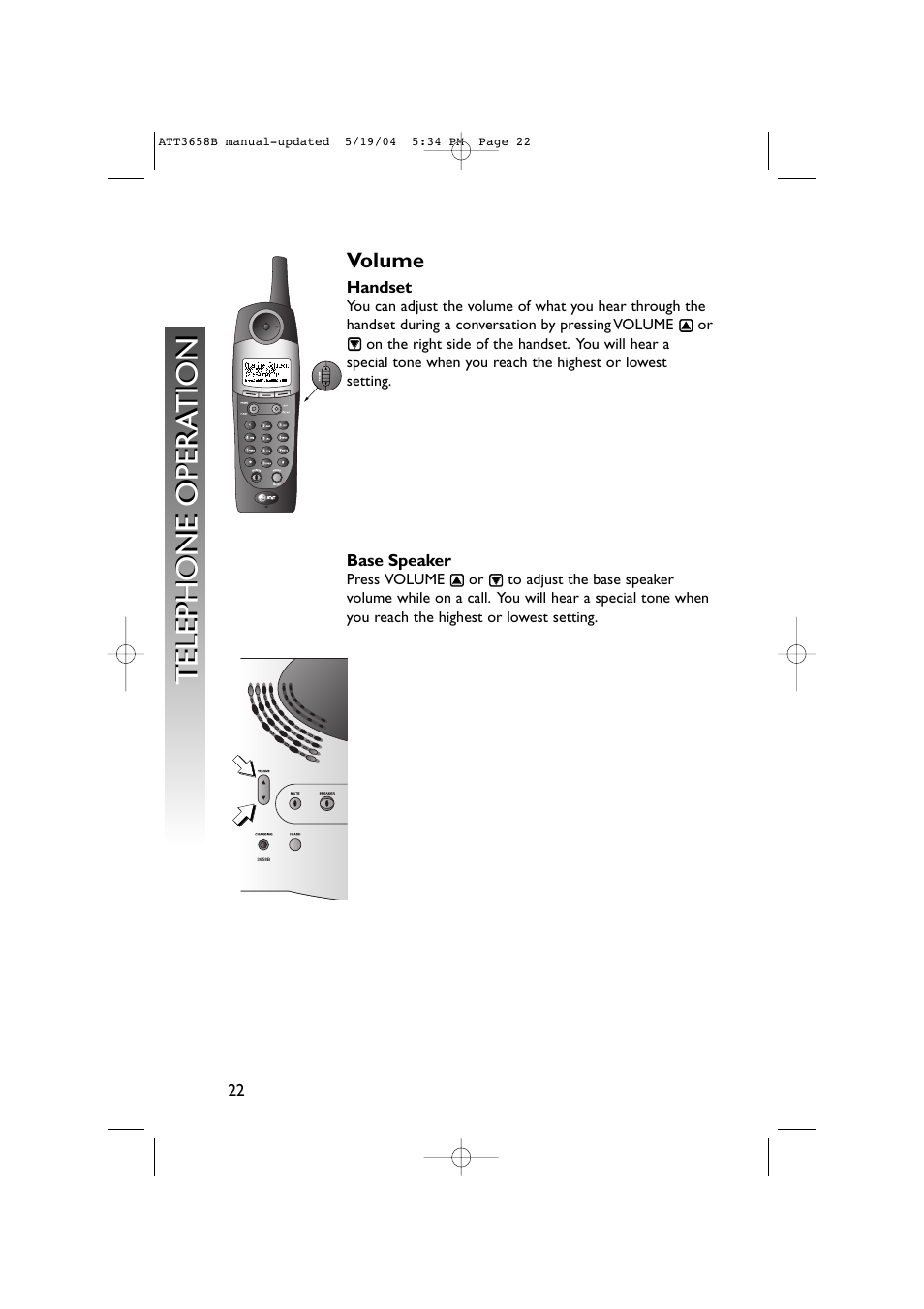 Volume | AT&T 3658B User Manual | Page 25 / 72