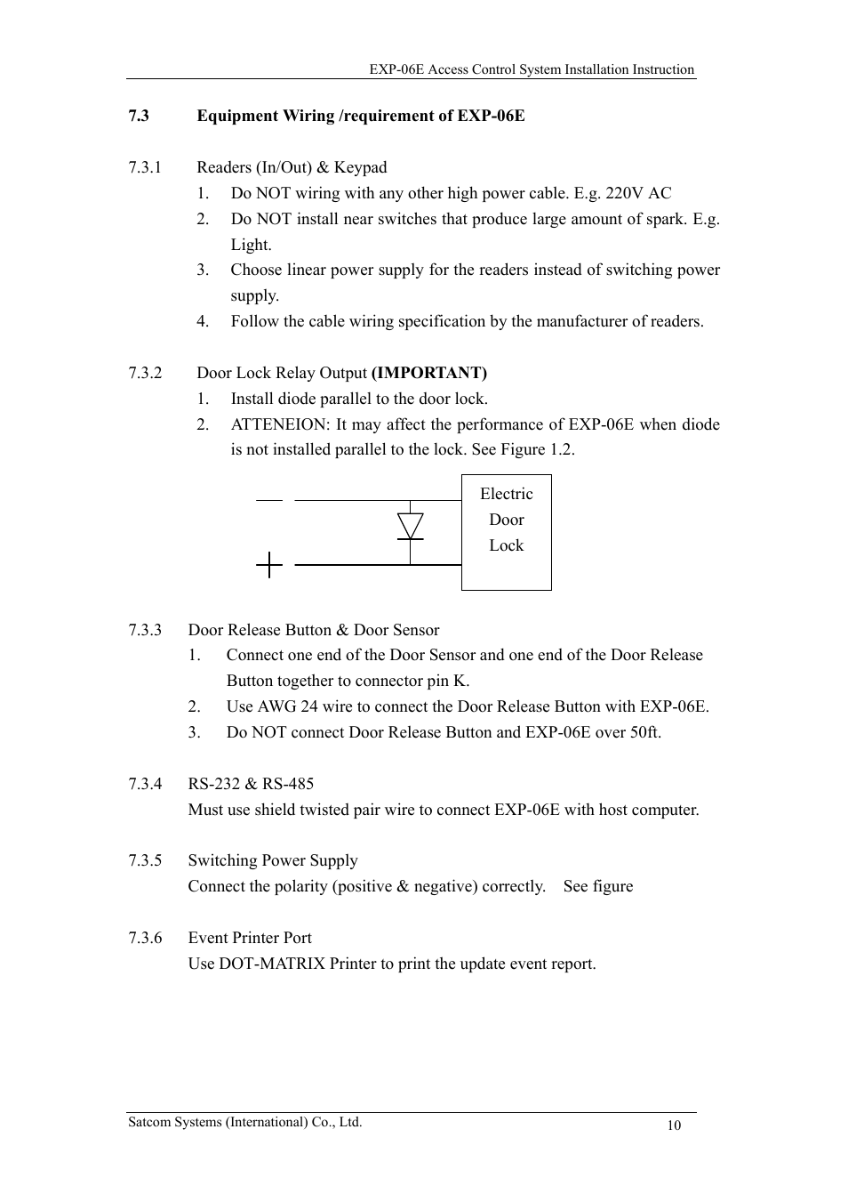 ACS EXP-06E User Manual | Page 10 / 15