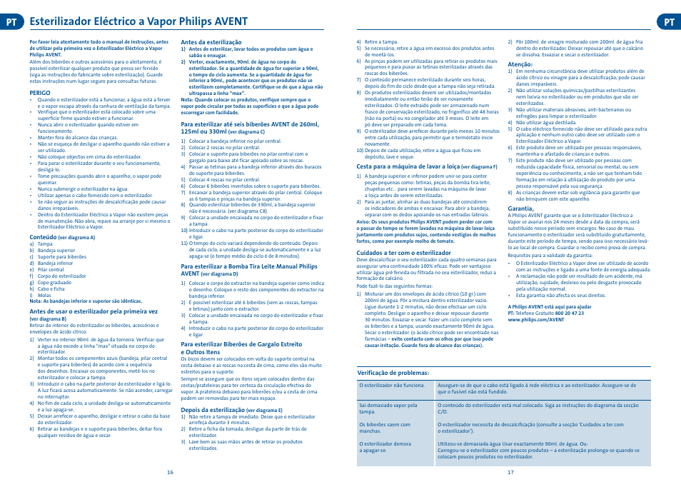 Esterilizador eléctrico a vapor philips avent | Philips AVENT Stérilisateur électrique à vapeur User Manual | Page 9 / 17