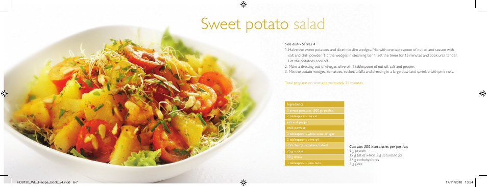 Sweet potato salad | Philips Viva Collection Cuiseur Vapeur User Manual | Page 4 / 25