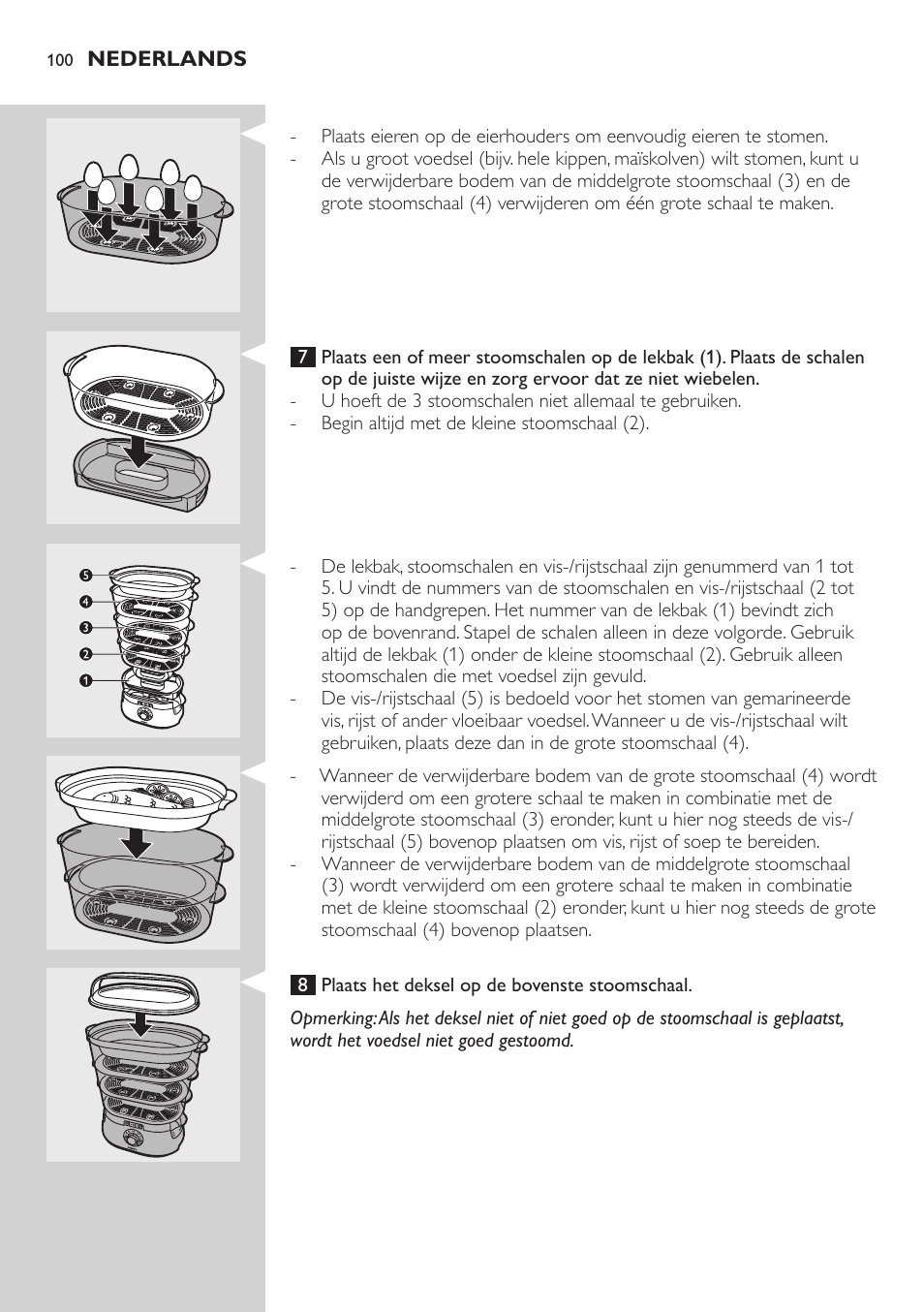 Philips Aluminium Collection Cuiseur Vapeur User Manual | Page 100 / 172