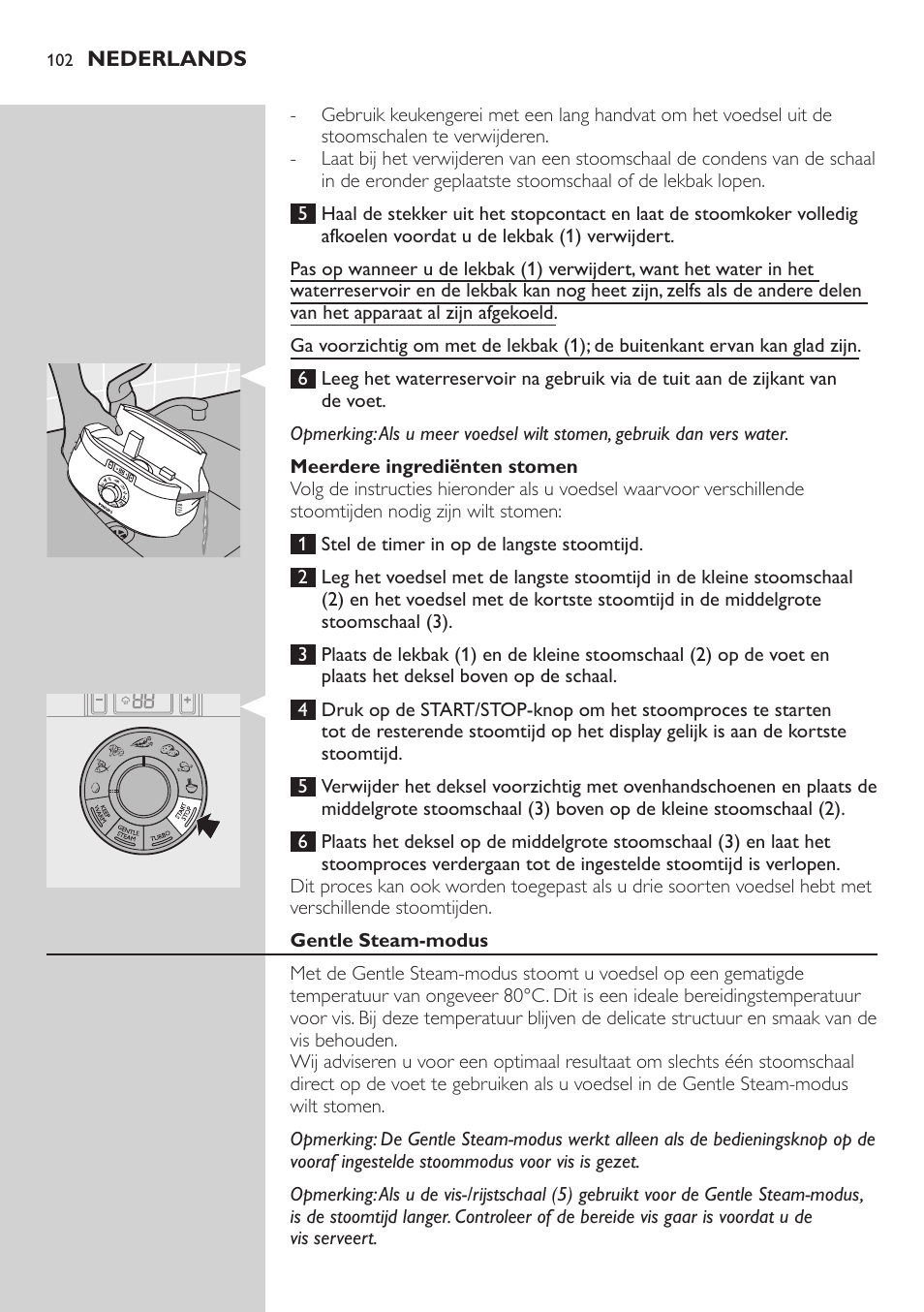 Philips Aluminium Collection Cuiseur Vapeur User Manual | Page 102 / 172