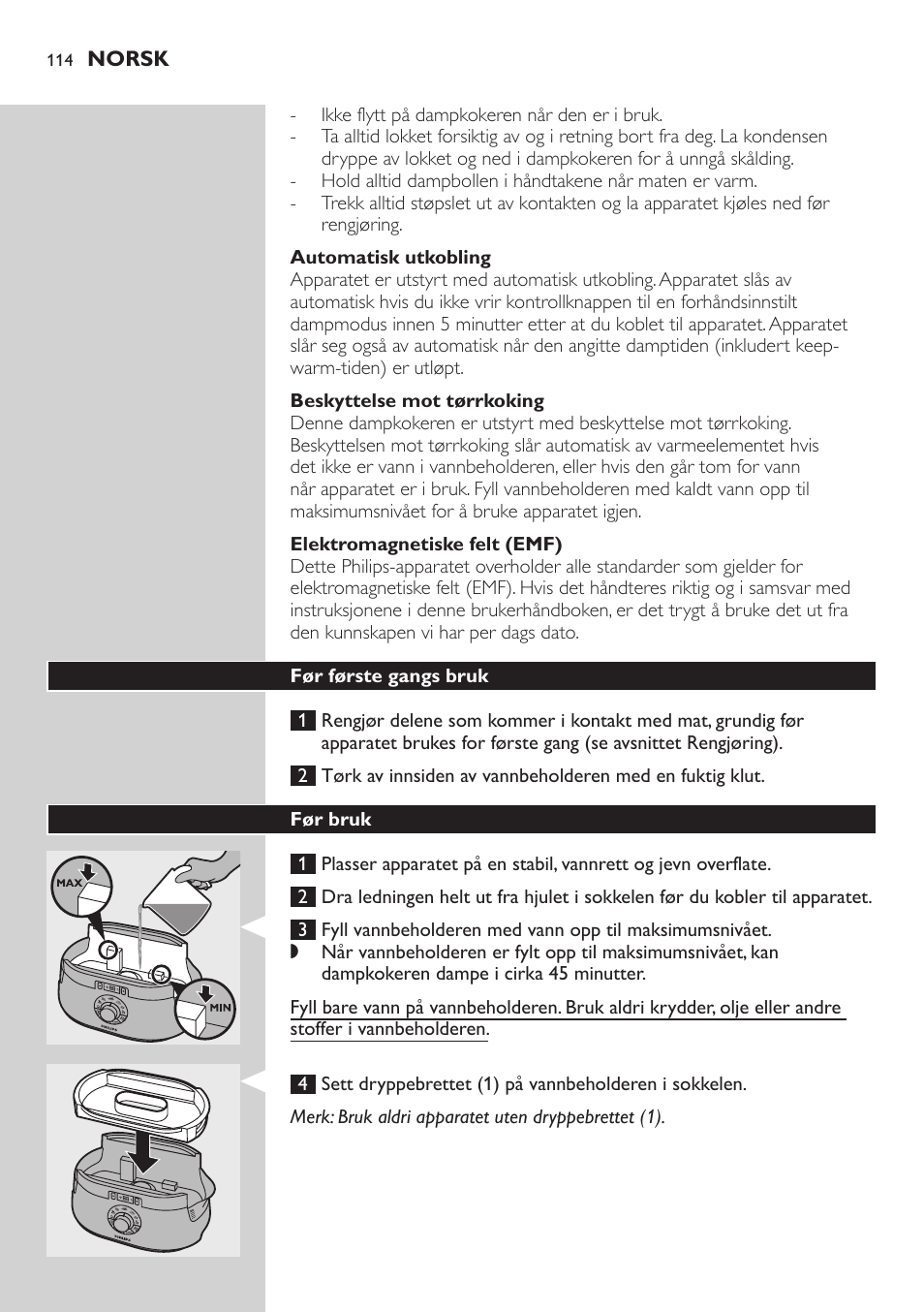 Philips Aluminium Collection Cuiseur Vapeur User Manual | Page 114 / 172