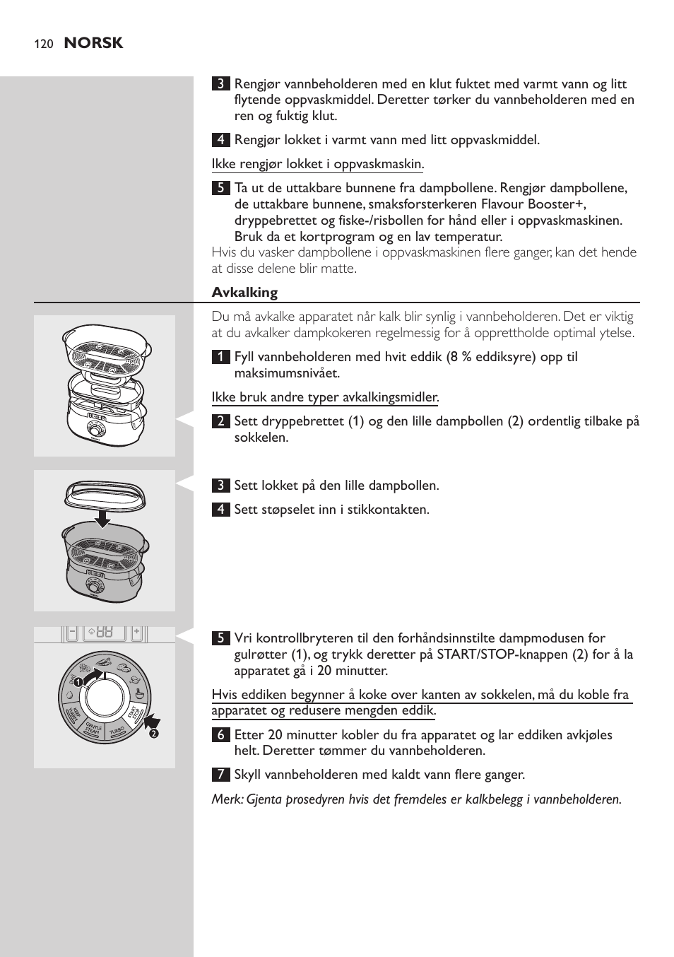 Philips Aluminium Collection Cuiseur Vapeur User Manual | Page 120 / 172