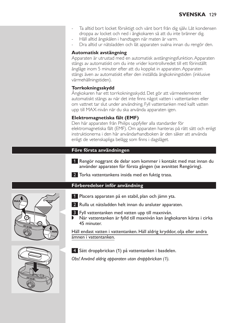 Philips Aluminium Collection Cuiseur Vapeur User Manual | Page 129 / 172