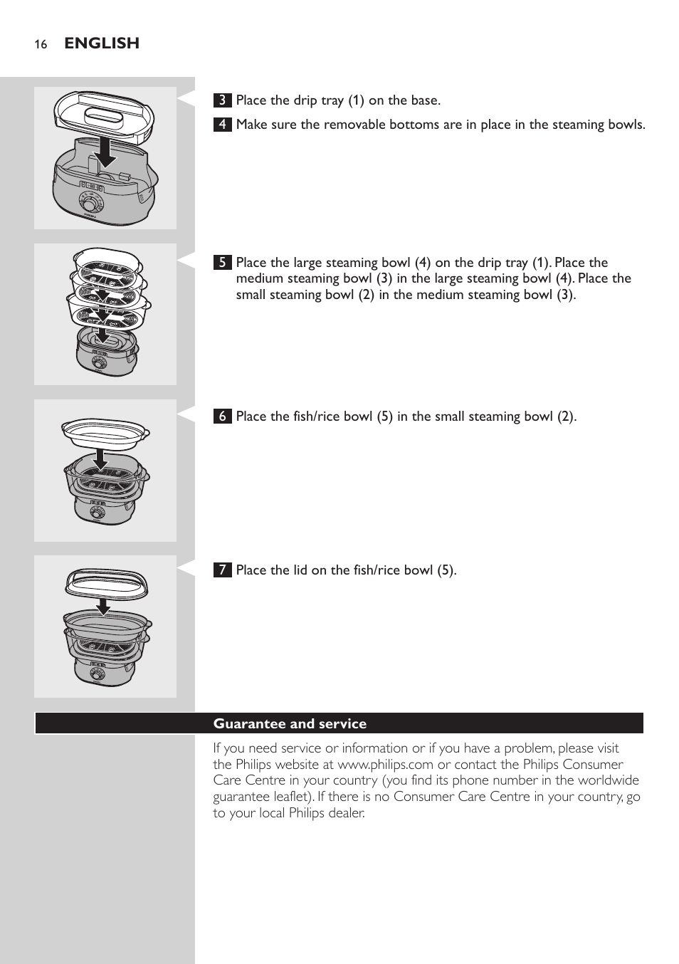 Philips Aluminium Collection Cuiseur Vapeur User Manual | Page 16 / 172