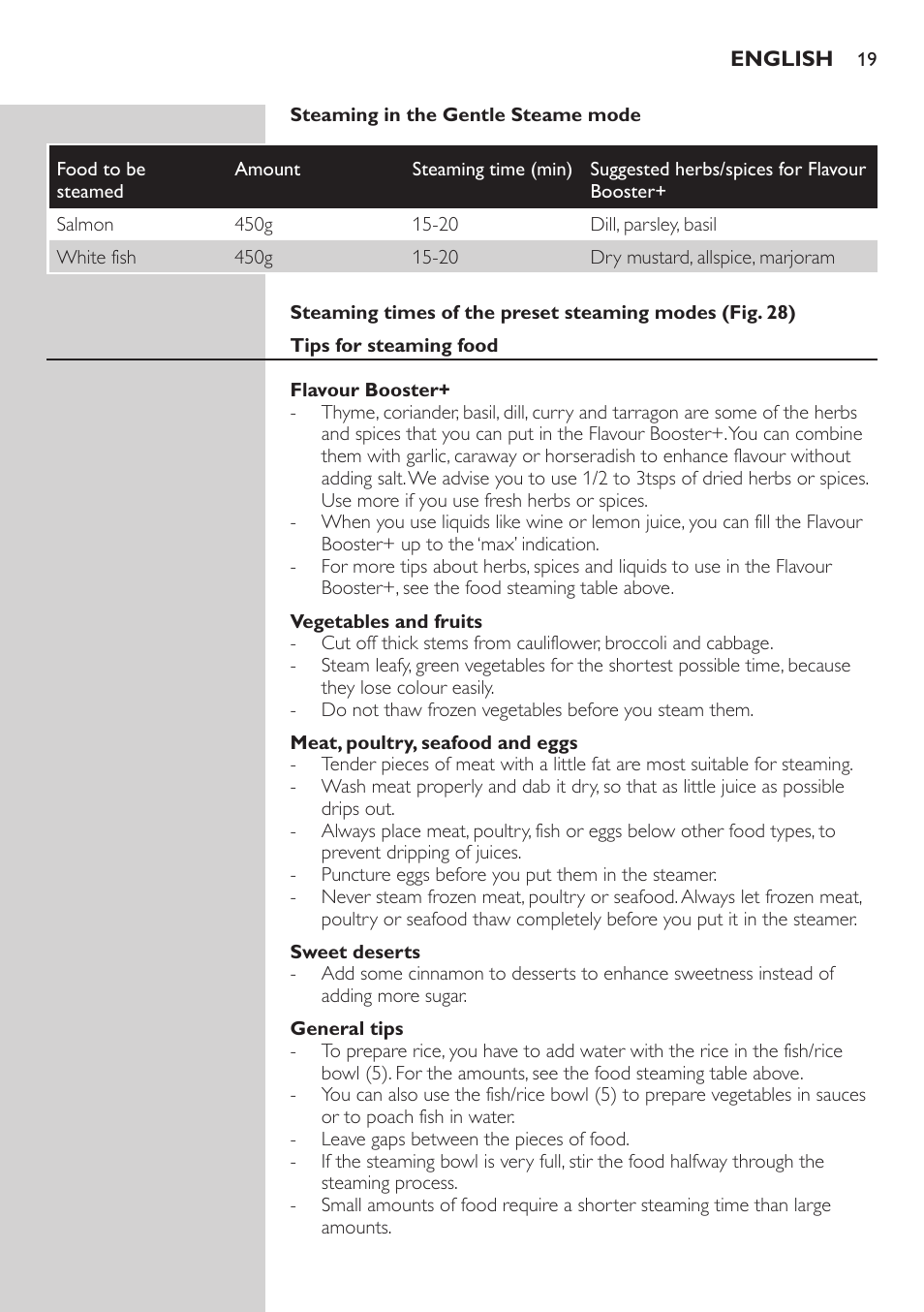 Philips Aluminium Collection Cuiseur Vapeur User Manual | Page 19 / 172