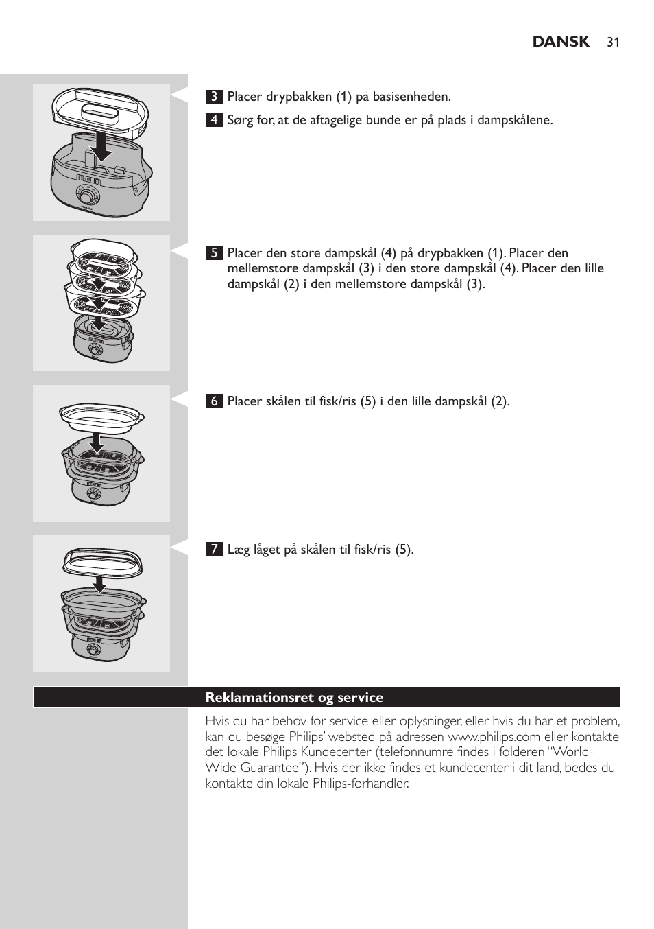 Philips Aluminium Collection Cuiseur Vapeur User Manual | Page 31 / 172