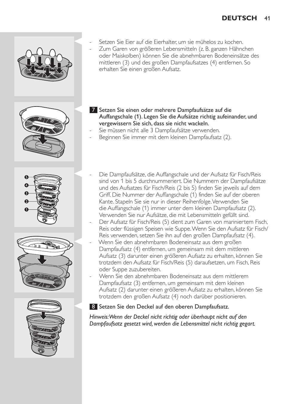 Philips Aluminium Collection Cuiseur Vapeur User Manual | Page 41 / 172