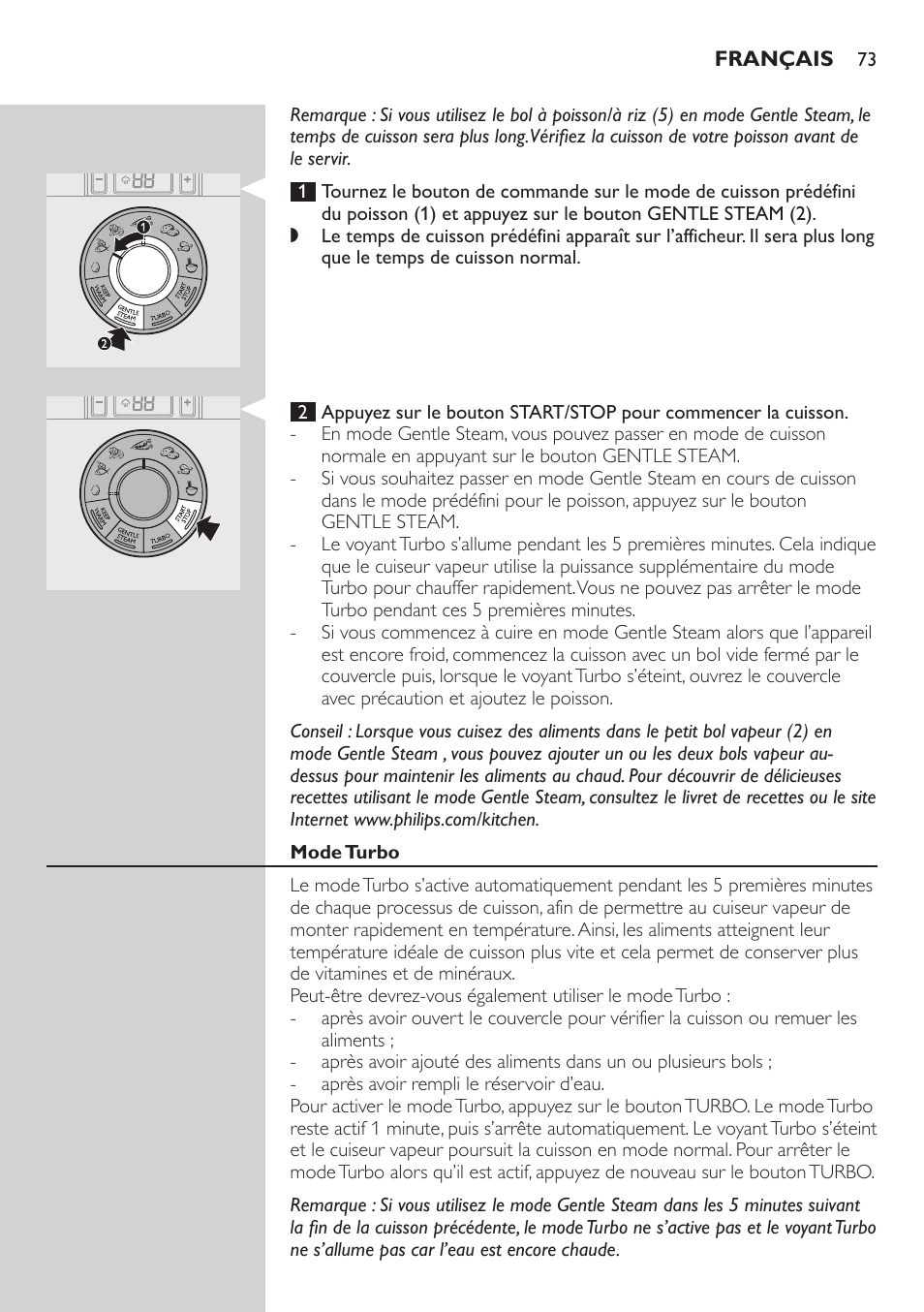 Philips Aluminium Collection Cuiseur Vapeur User Manual | Page 73 / 172