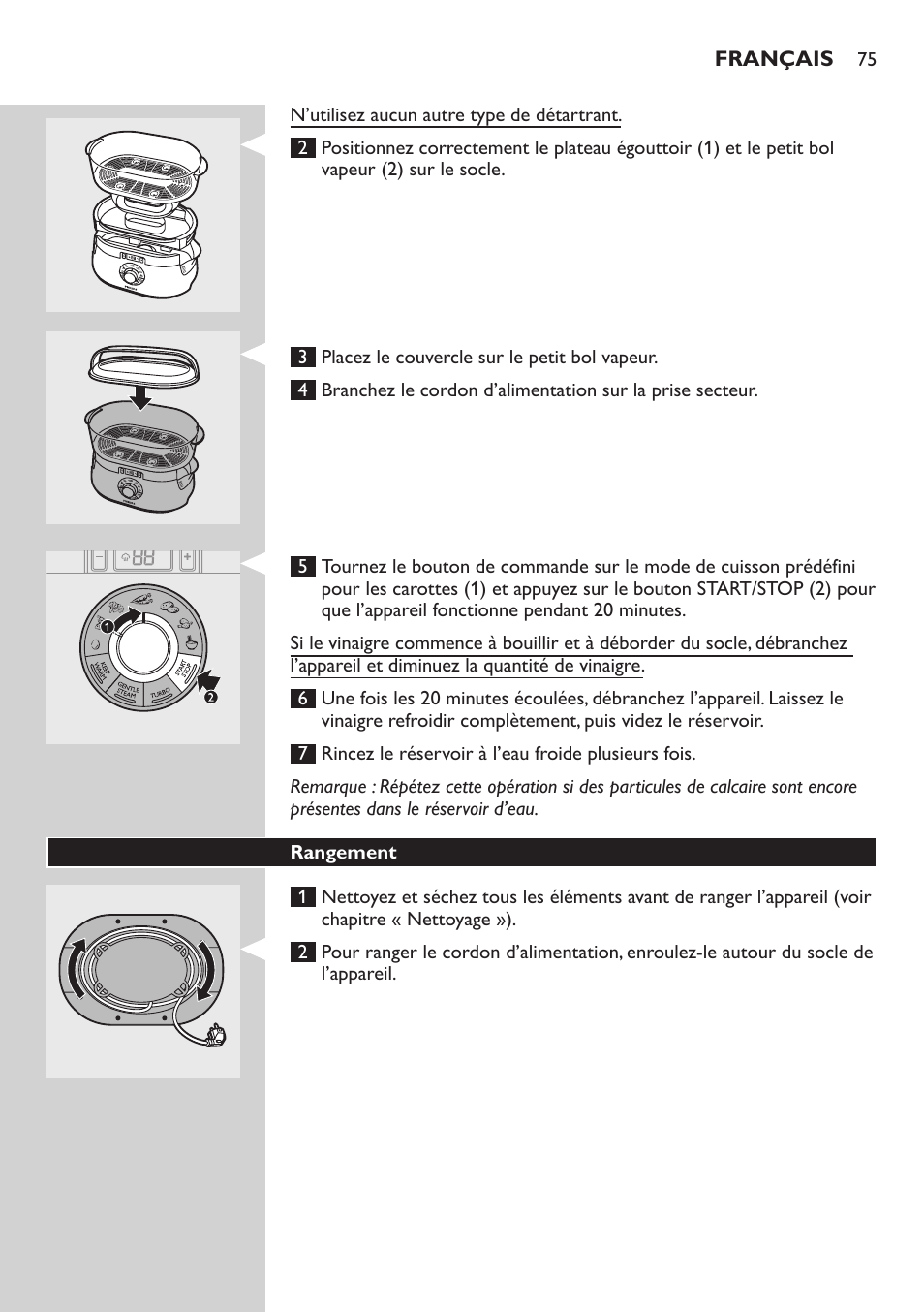 Philips Aluminium Collection Cuiseur Vapeur User Manual | Page 75 / 172