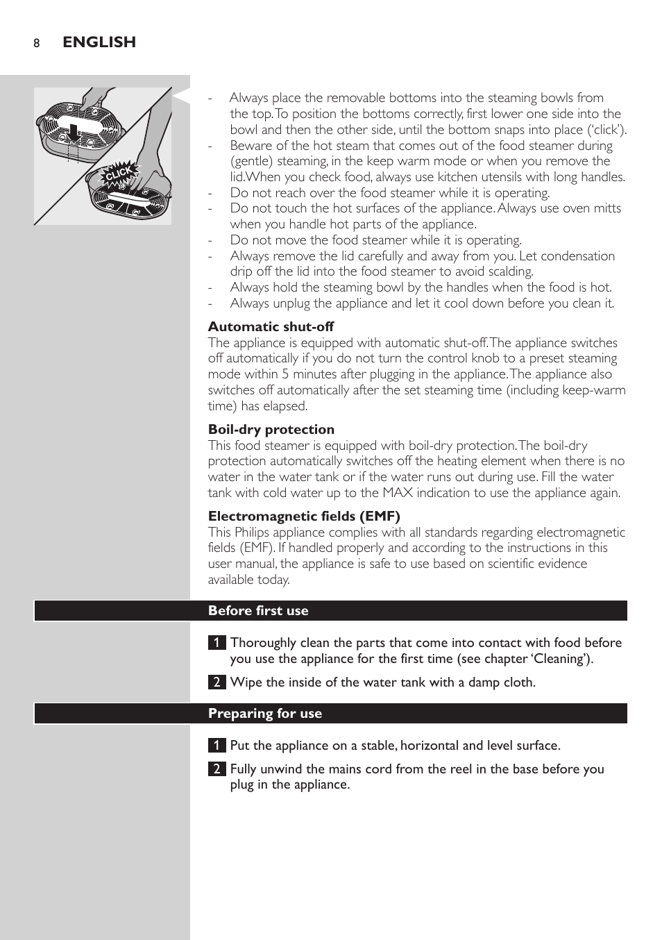 Philips Aluminium Collection Cuiseur Vapeur User Manual | Page 8 / 172