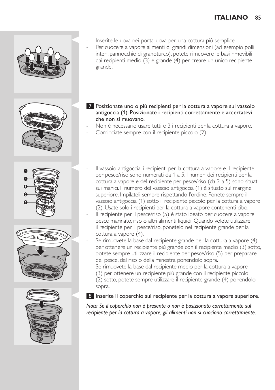 Philips Aluminium Collection Cuiseur Vapeur User Manual | Page 85 / 172