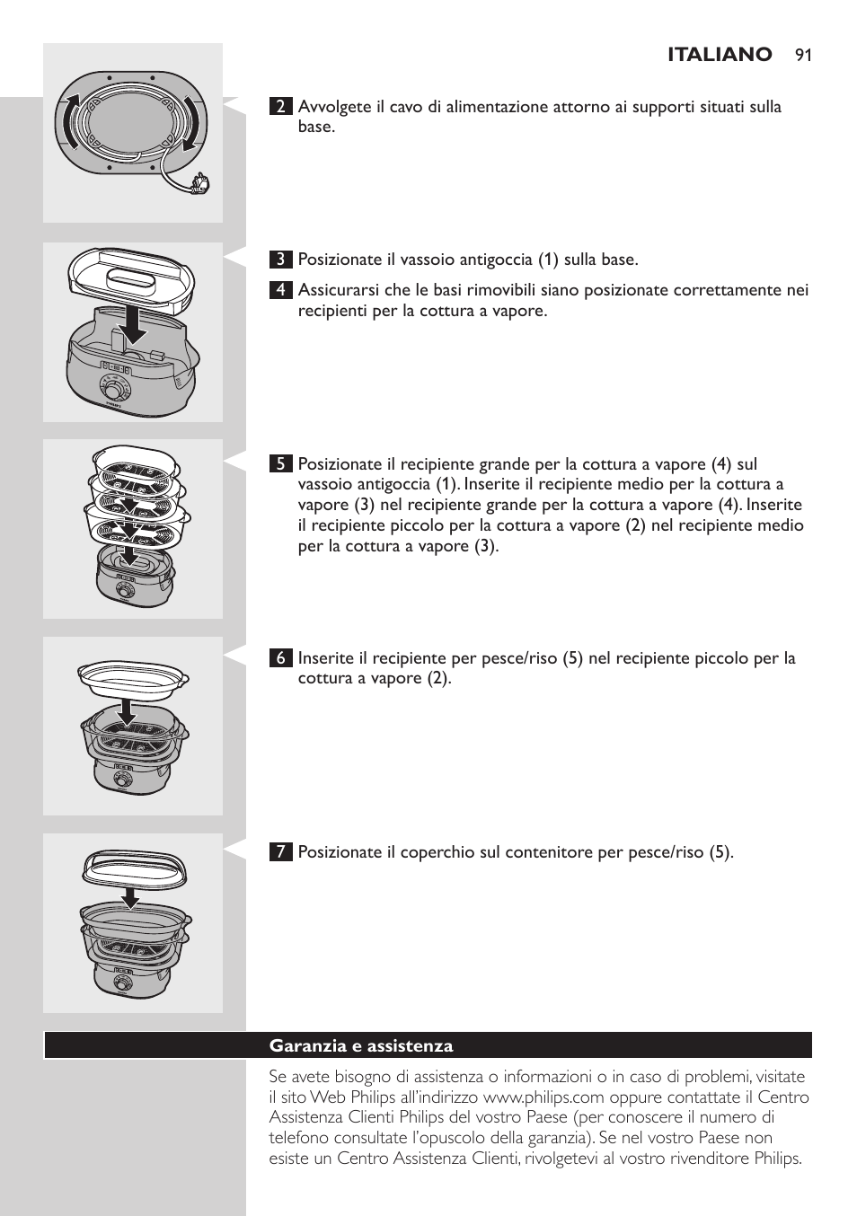 Philips Aluminium Collection Cuiseur Vapeur User Manual | Page 91 / 172