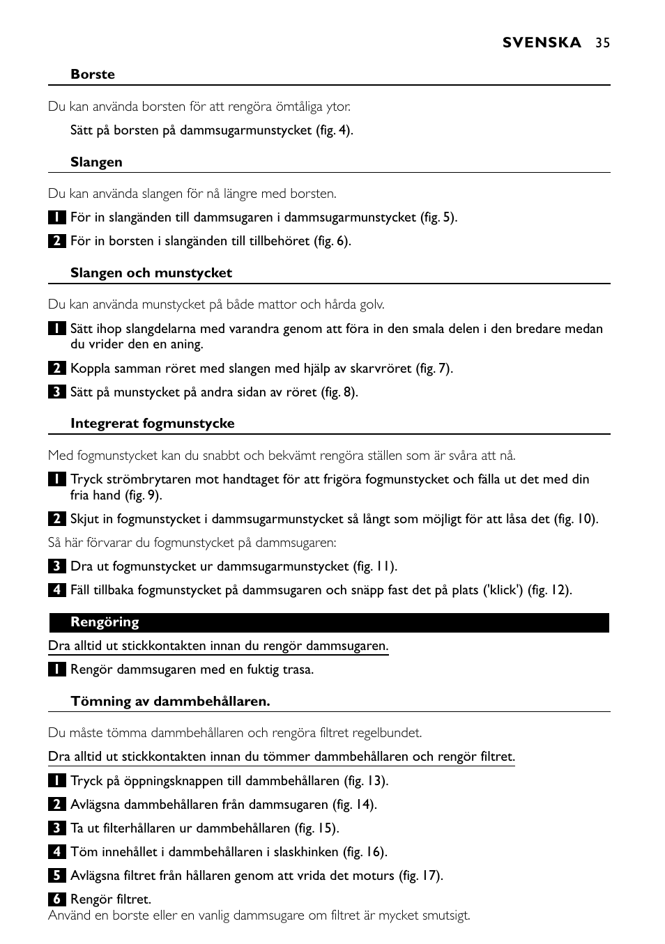Philips Aspirateur à main User Manual | Page 35 / 52