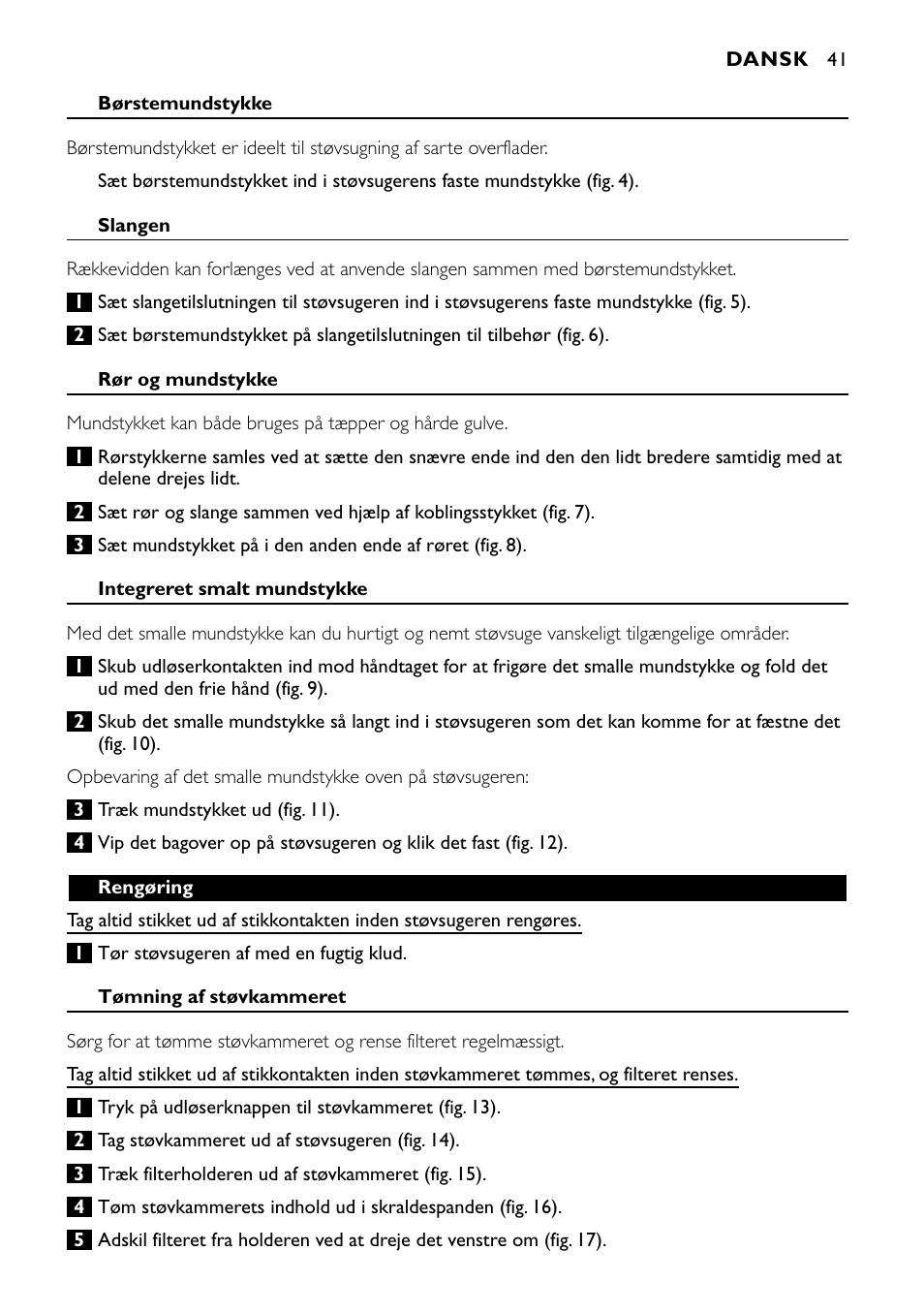 Philips Aspirateur à main User Manual | Page 41 / 52