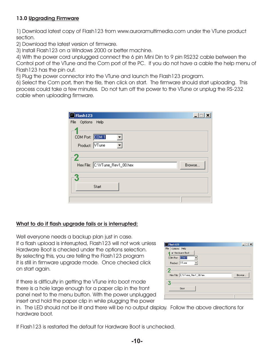 Aurora Multimedia VR-1FF User Manual | Page 12 / 13