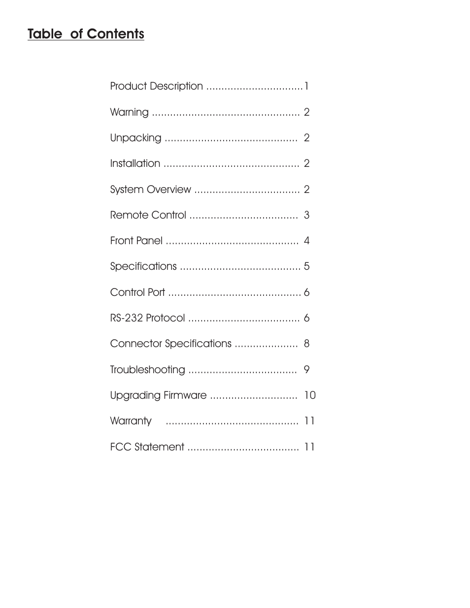 Aurora Multimedia VR-1FF User Manual | Page 2 / 13