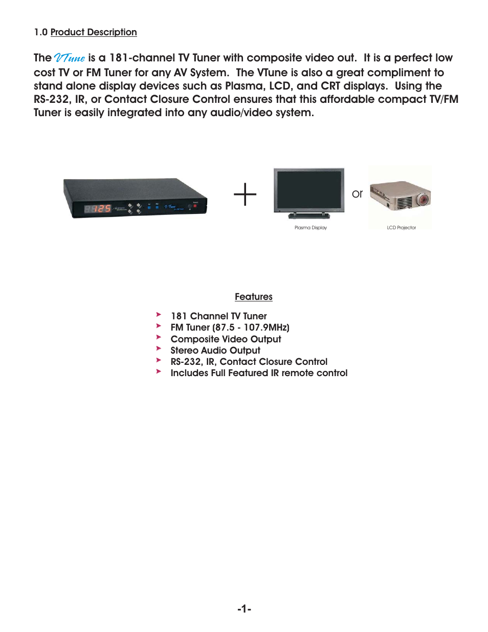 Aurora Multimedia VR-1FF User Manual | Page 3 / 13