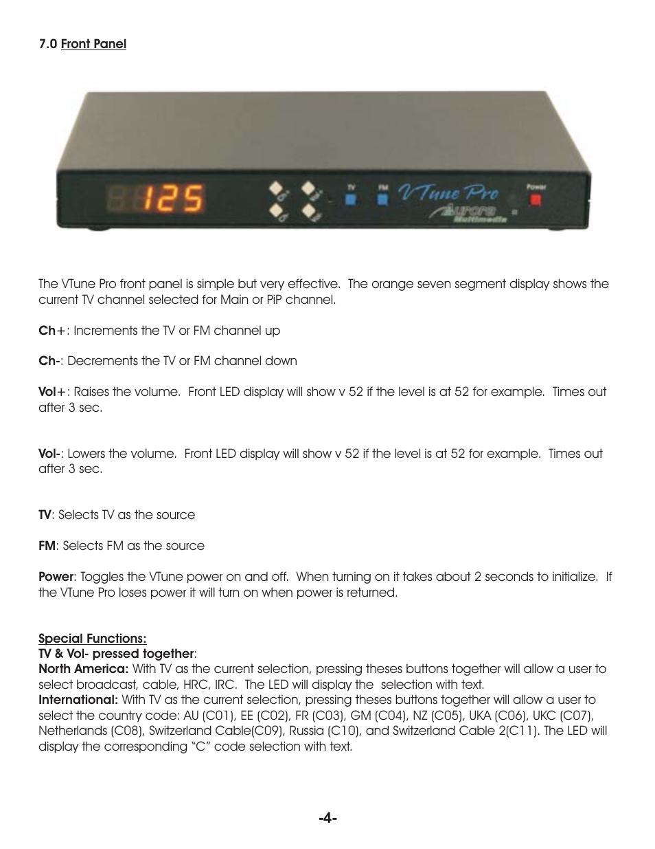Aurora Multimedia TV/FM Tuner User Manual | Page 6 / 17