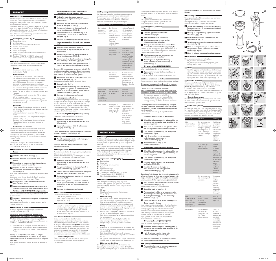 Philips SHAVER Series 3000 Rasoir électrique rasage à sec User Manual | Page 2 / 2