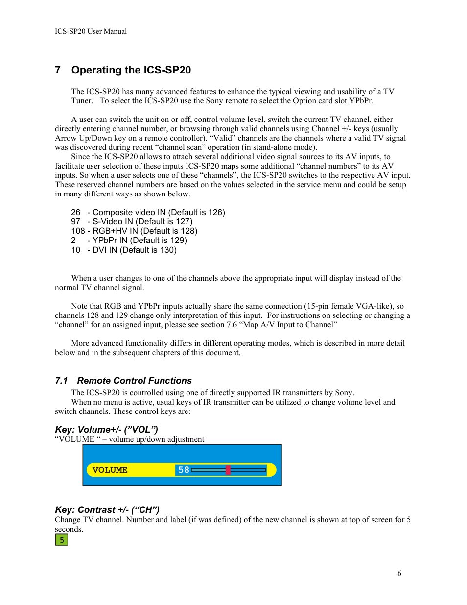 7 operating the ics-sp20 | Aurora Multimedia ICS-SP20 User Manual | Page 7 / 15