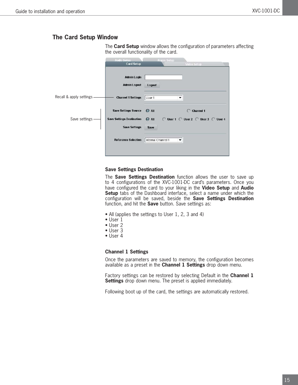 Algolith HD to SD Downconverter XVC-1001-DC User Manual | Page 15 / 38