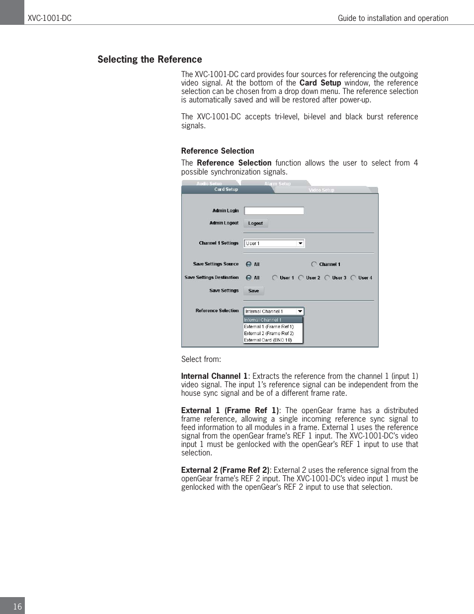 Algolith HD to SD Downconverter XVC-1001-DC User Manual | Page 16 / 38