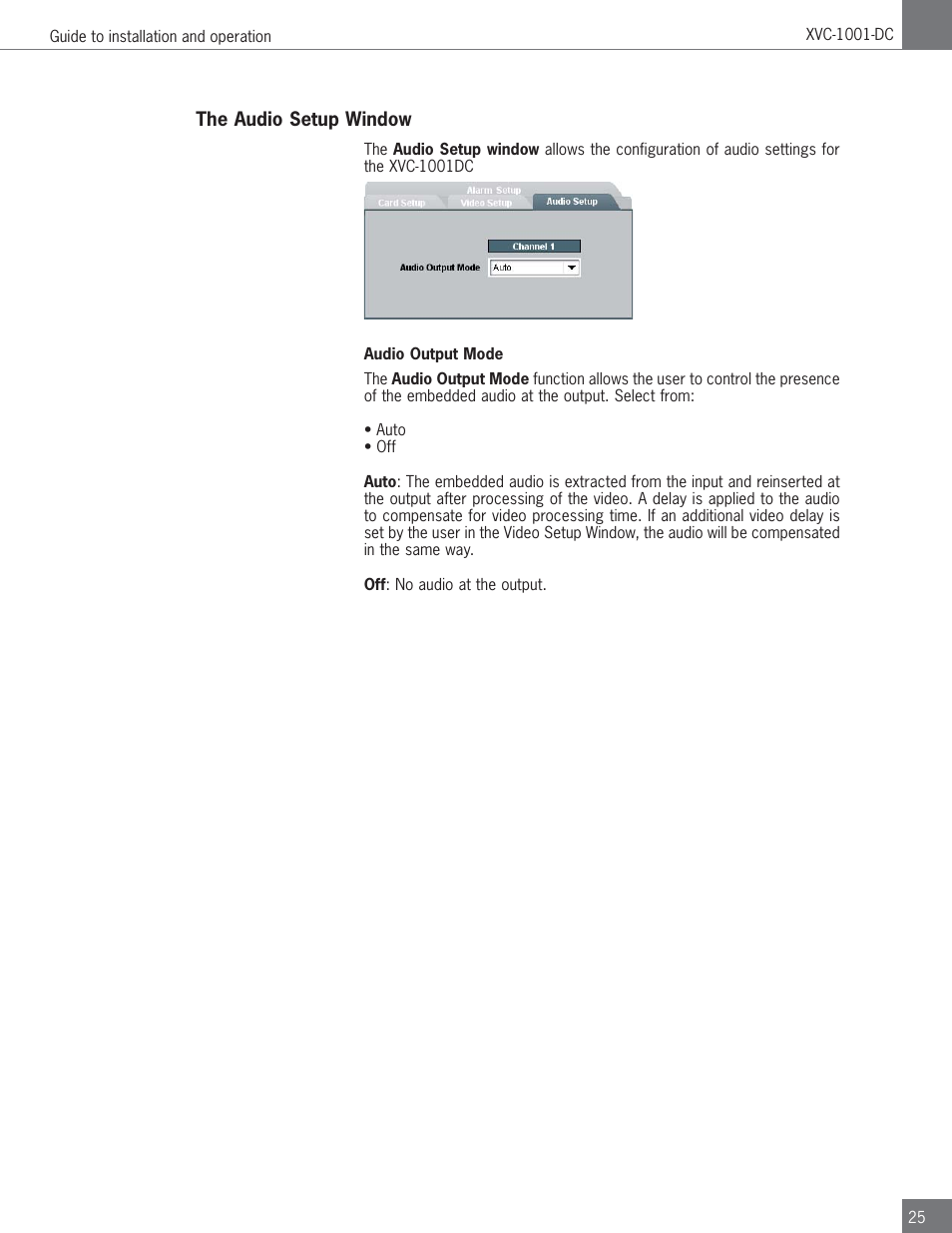 Algolith HD to SD Downconverter XVC-1001-DC User Manual | Page 25 / 38