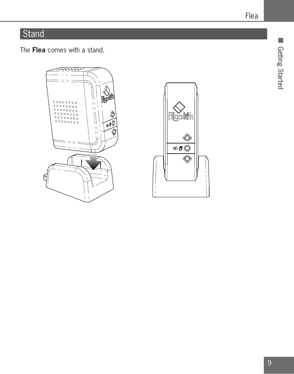 Stand | Algolith C3012-8001-200 User Manual | Page 9 / 32