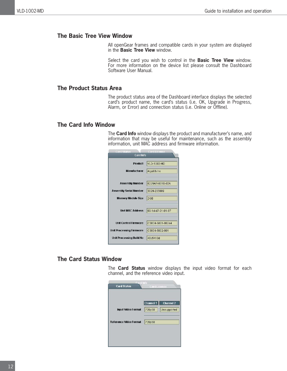 Algolith Dual SD/HD Video Delay VLD-1002-MD User Manual | Page 12 / 30