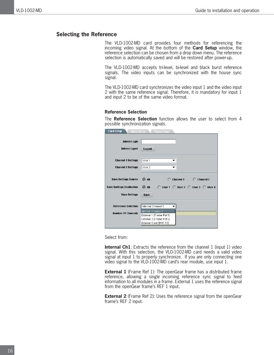 Algolith Dual SD/HD Video Delay VLD-1002-MD User Manual | Page 16 / 30