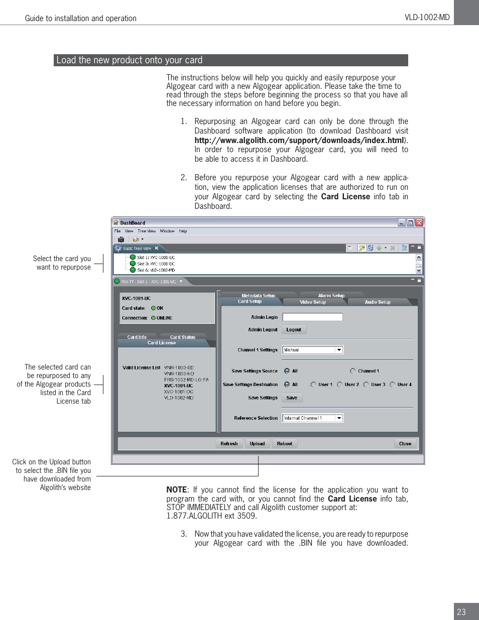 Algolith Dual SD/HD Video Delay VLD-1002-MD User Manual | Page 23 / 30