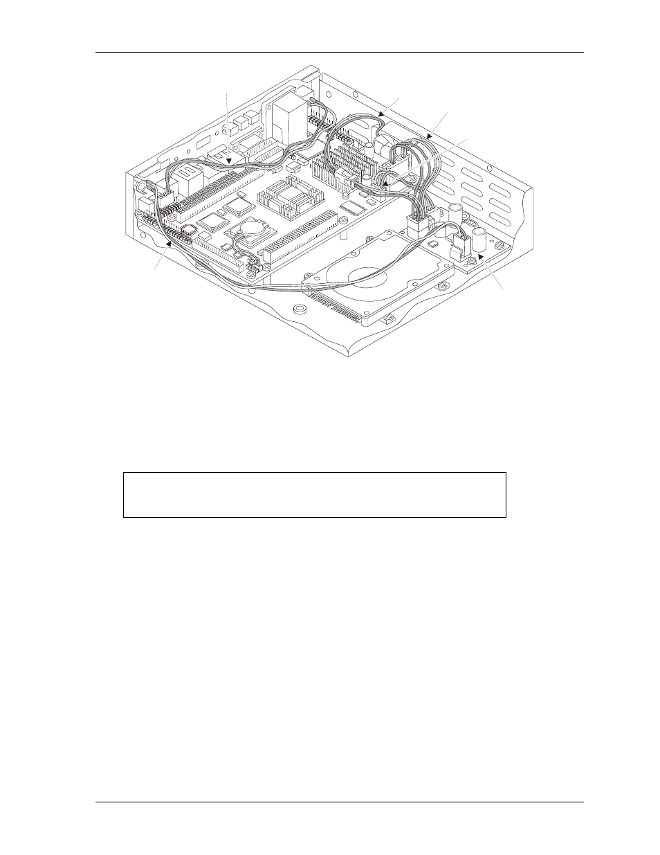 Connecting the remaining cables, Figure 2-11. installing power cables | Ampro Corporation Ampro ReadySystem 1U User Manual | Page 21 / 40