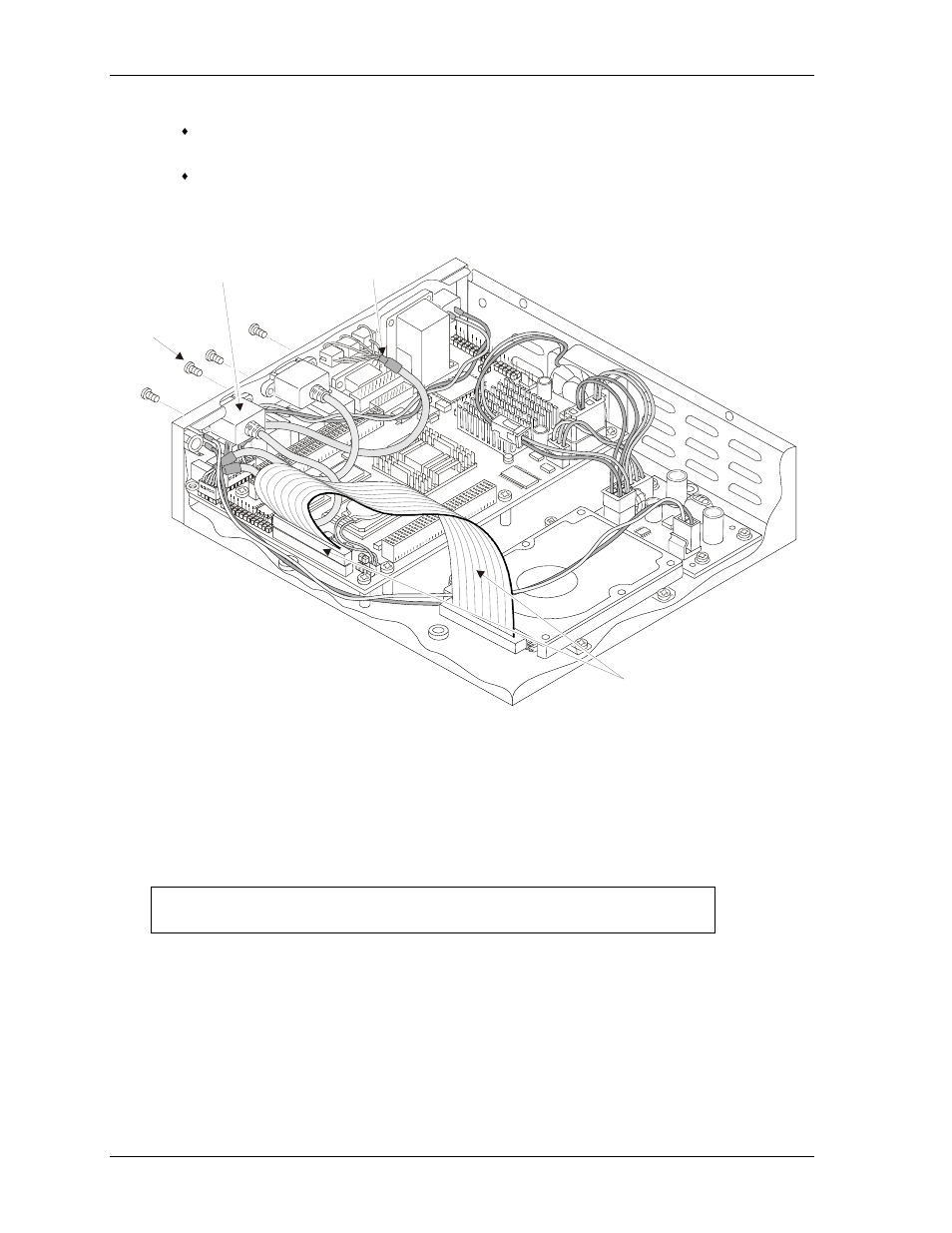 Figure 2-12. installing ide, audio, and usb cables | Ampro Corporation Ampro ReadySystem 1U User Manual | Page 22 / 40