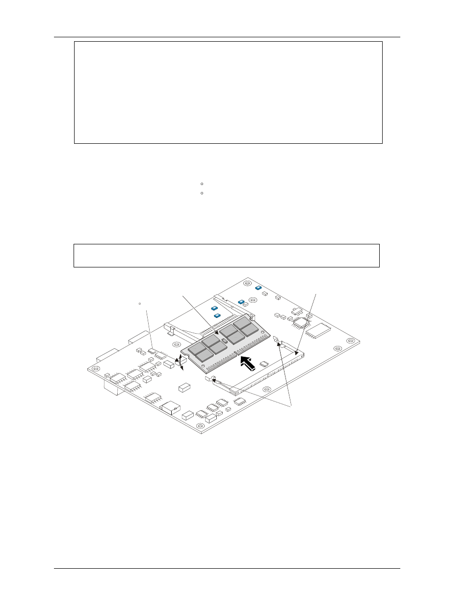 Figure 2-13. removing sodimm from socket | Ampro Corporation Ampro ReadySystem 1U User Manual | Page 24 / 40