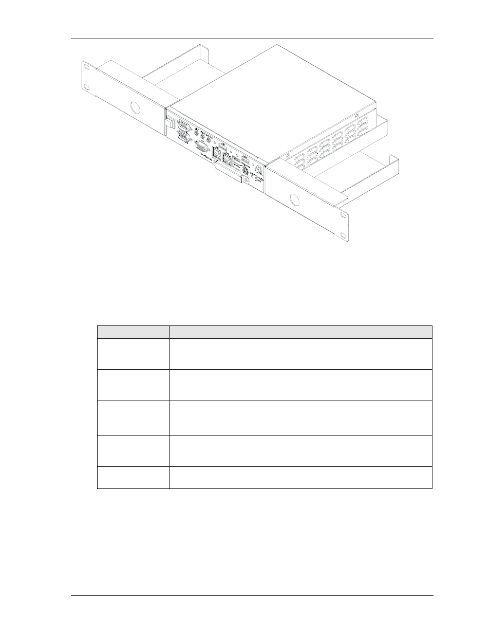 I/o panel description, Table b-1. installed connectors or controls | Ampro Corporation Ampro ReadySystem 1U User Manual | Page 31 / 40