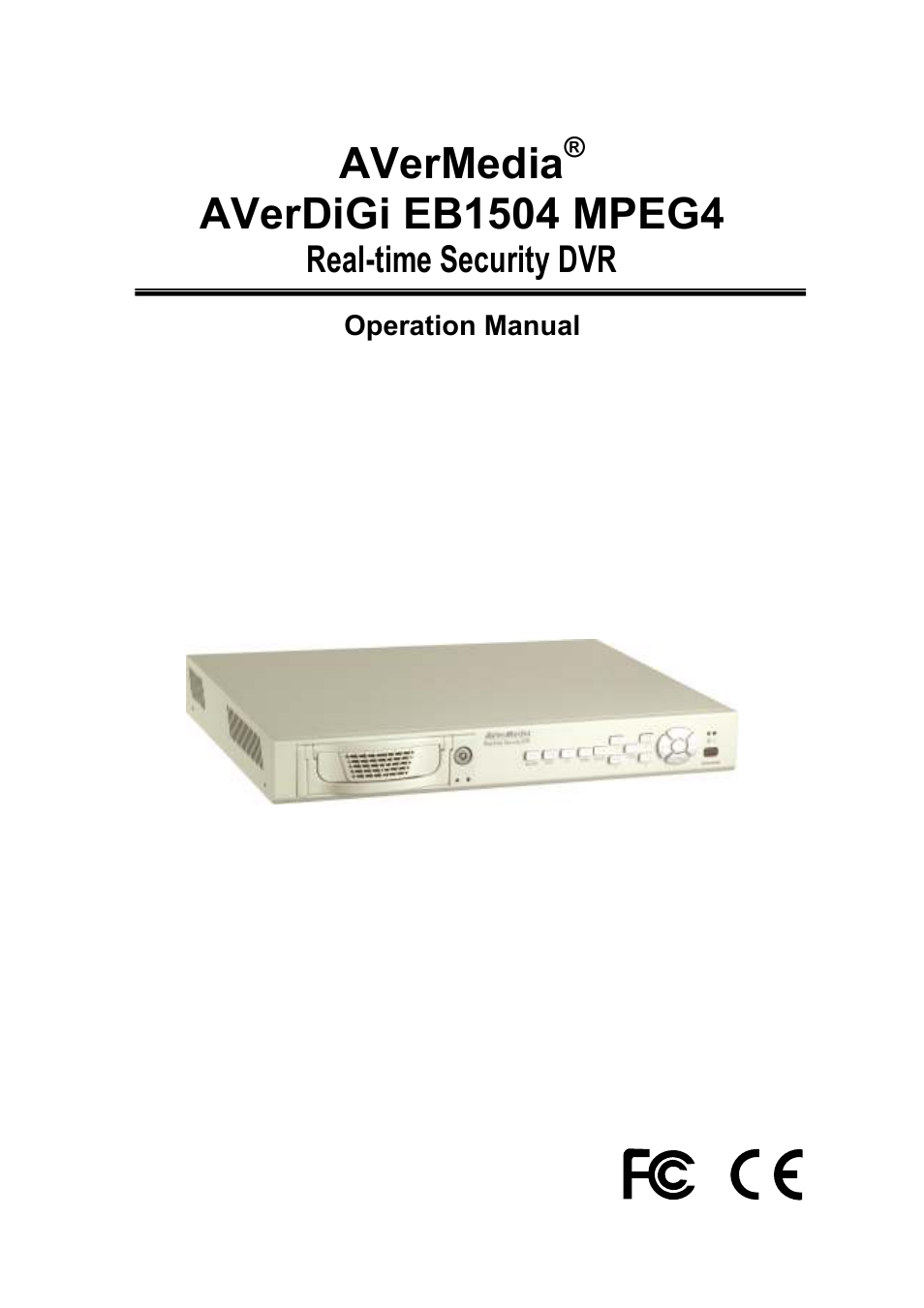 AVerMedia Technologies EB1504 MPEG4 User Manual | 32 pages