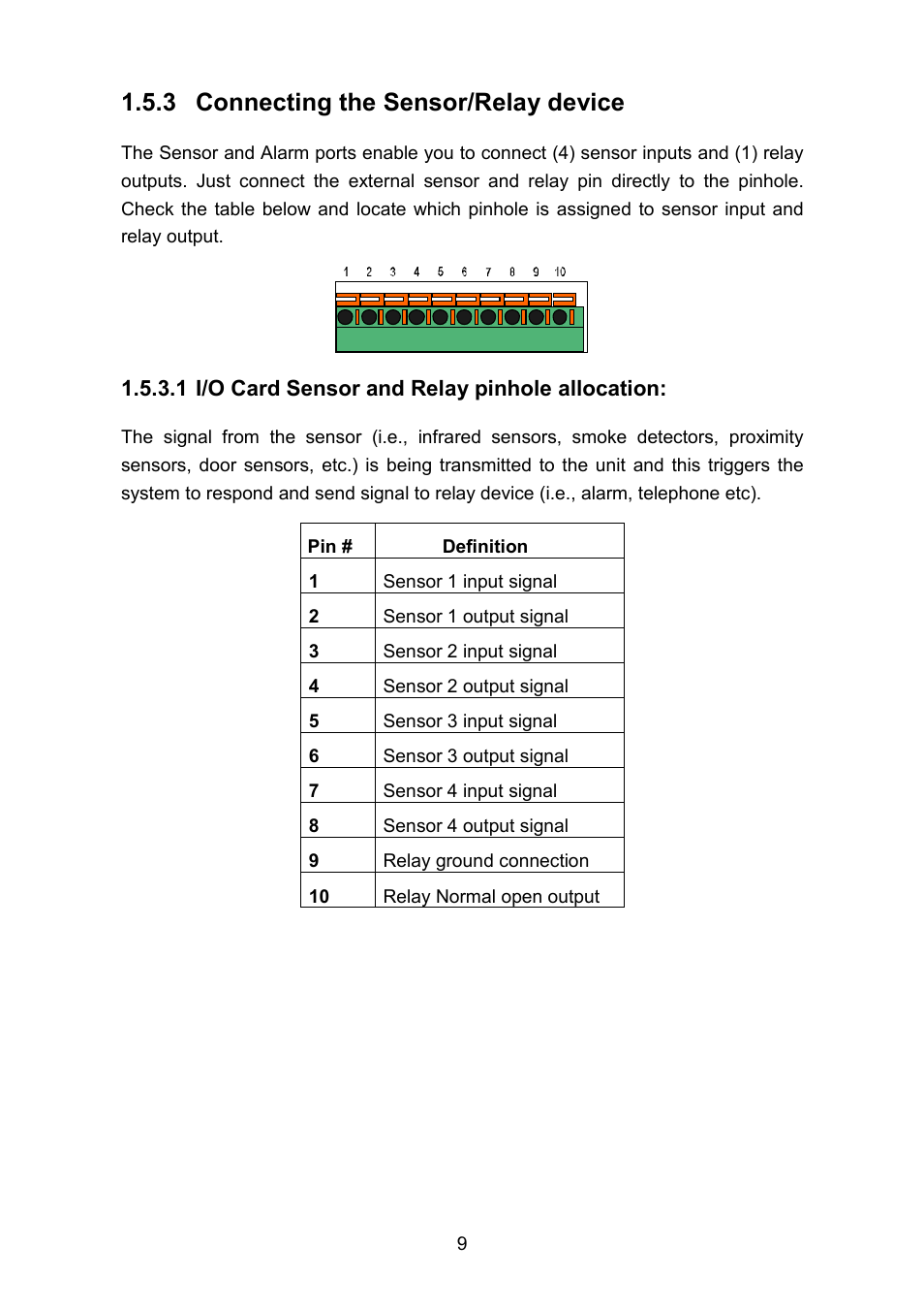 3 connecting the sensor/relay device | AVerMedia Technologies EB1504 MPEG4 User Manual | Page 13 / 32