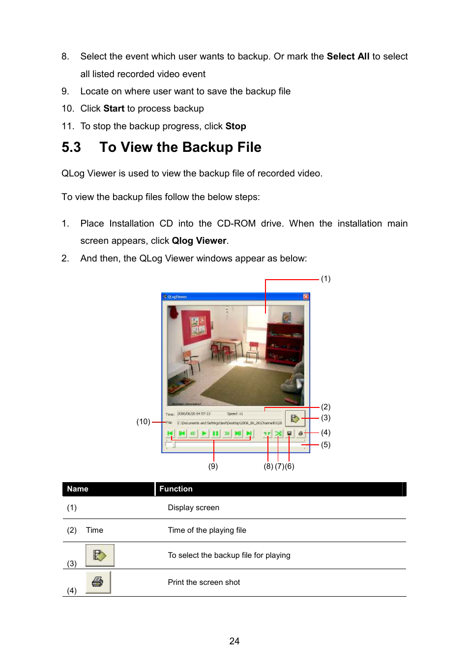 3 to view the backup file | AVerMedia Technologies EB1504 MPEG4 User Manual | Page 28 / 32
