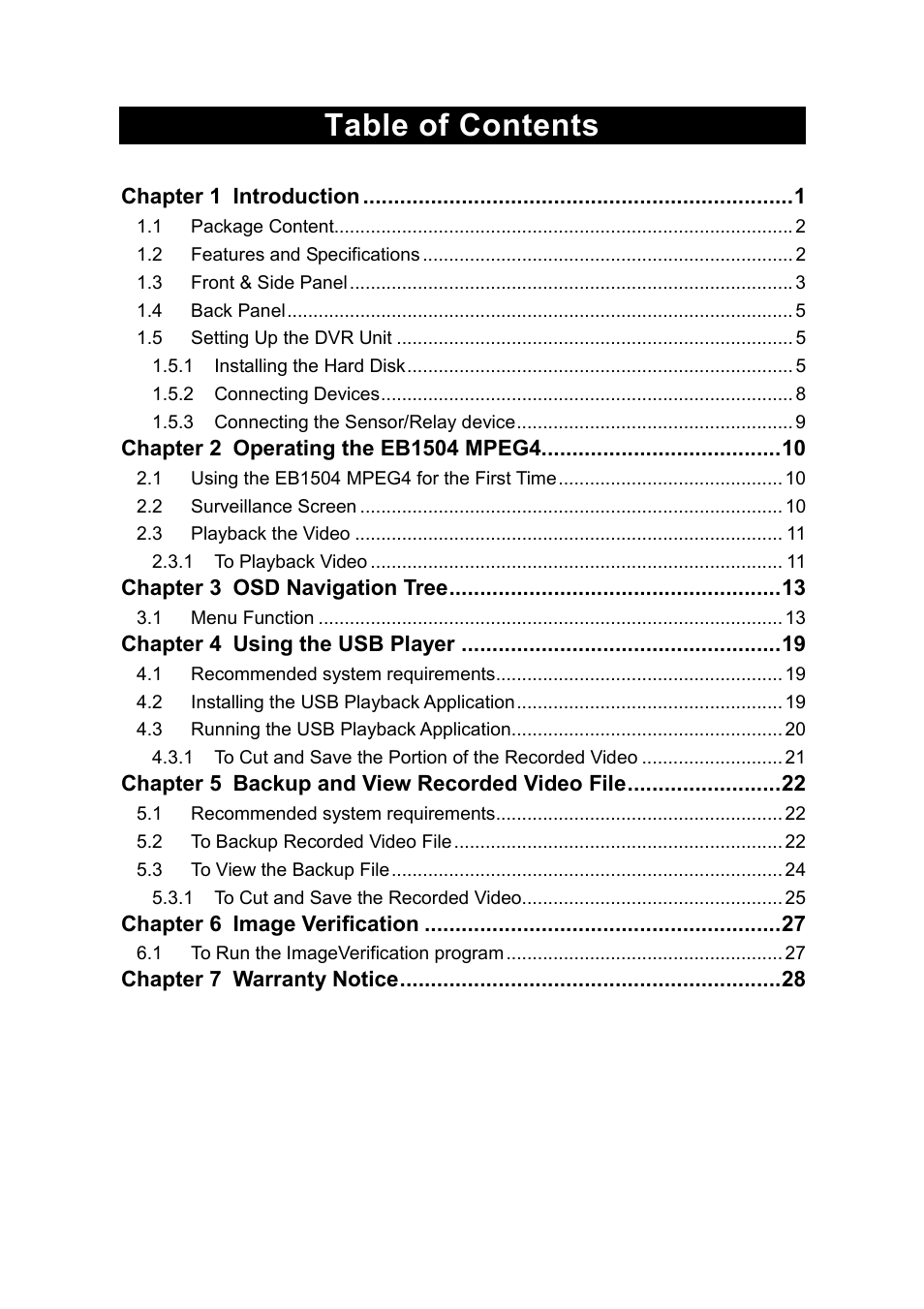AVerMedia Technologies EB1504 MPEG4 User Manual | Page 4 / 32