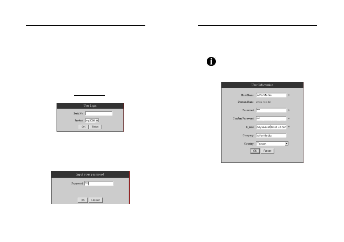 Appendix b registering domain name on ddns server | AVerMedia Technologies MP3000 User Manual | Page 78 / 81