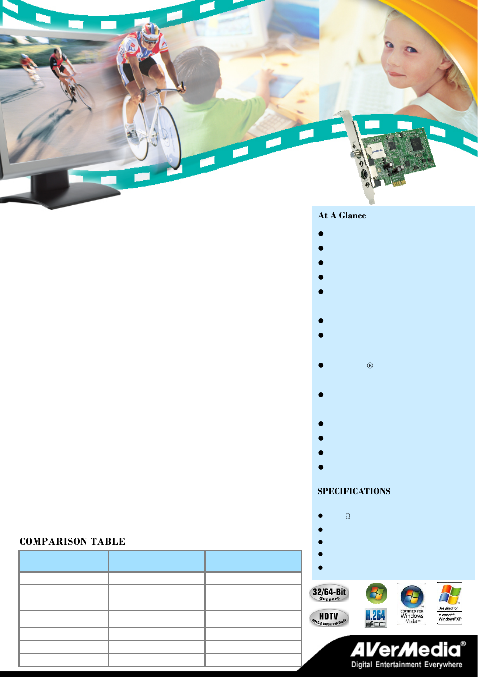 AVerMedia Technologies BRAVO HYBRID H788 User Manual | 2 pages