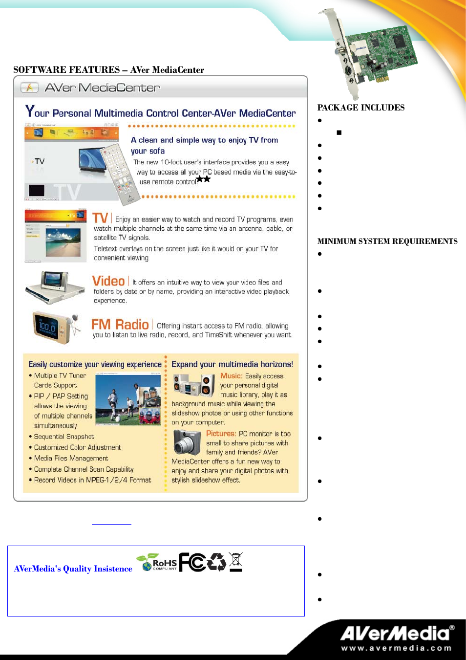 AVerMedia Technologies BRAVO HYBRID H788 User Manual | Page 2 / 2