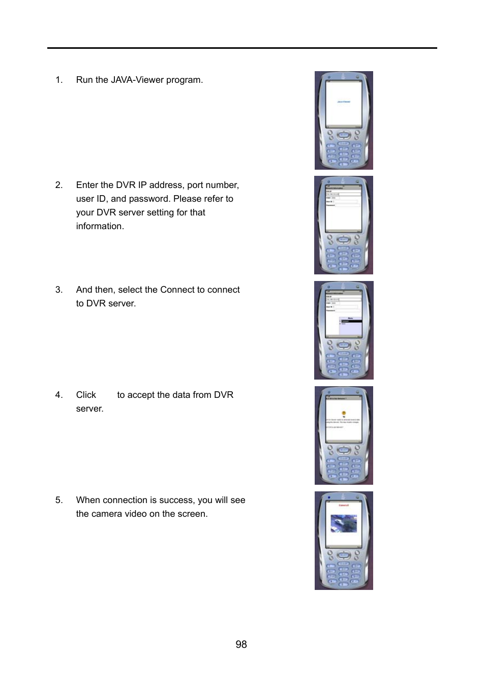 To use the java-viewer | AVerMedia Technologies NV 6000 EXP User Manual | Page 107 / 120