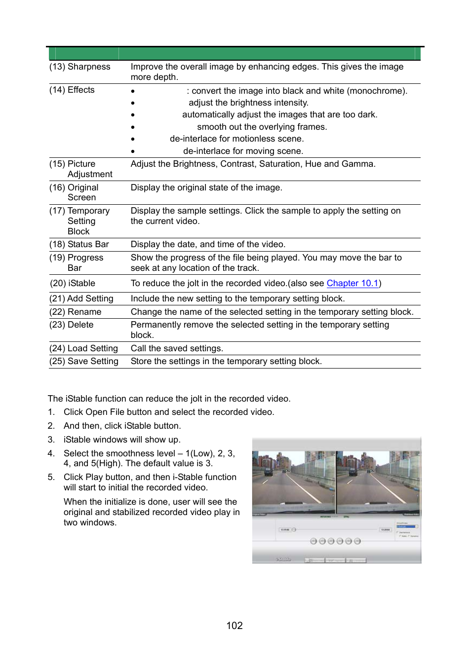 1 to use istable, To use istable | AVerMedia Technologies NV 6000 EXP User Manual | Page 111 / 120