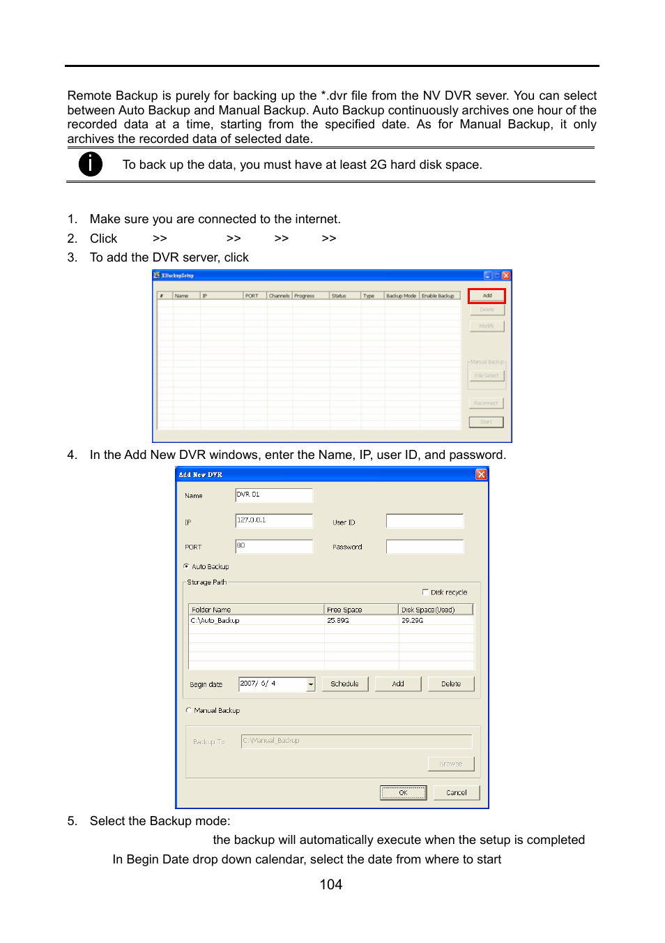 2 remote backup, Remote backup | AVerMedia Technologies NV 6000 EXP User Manual | Page 113 / 120
