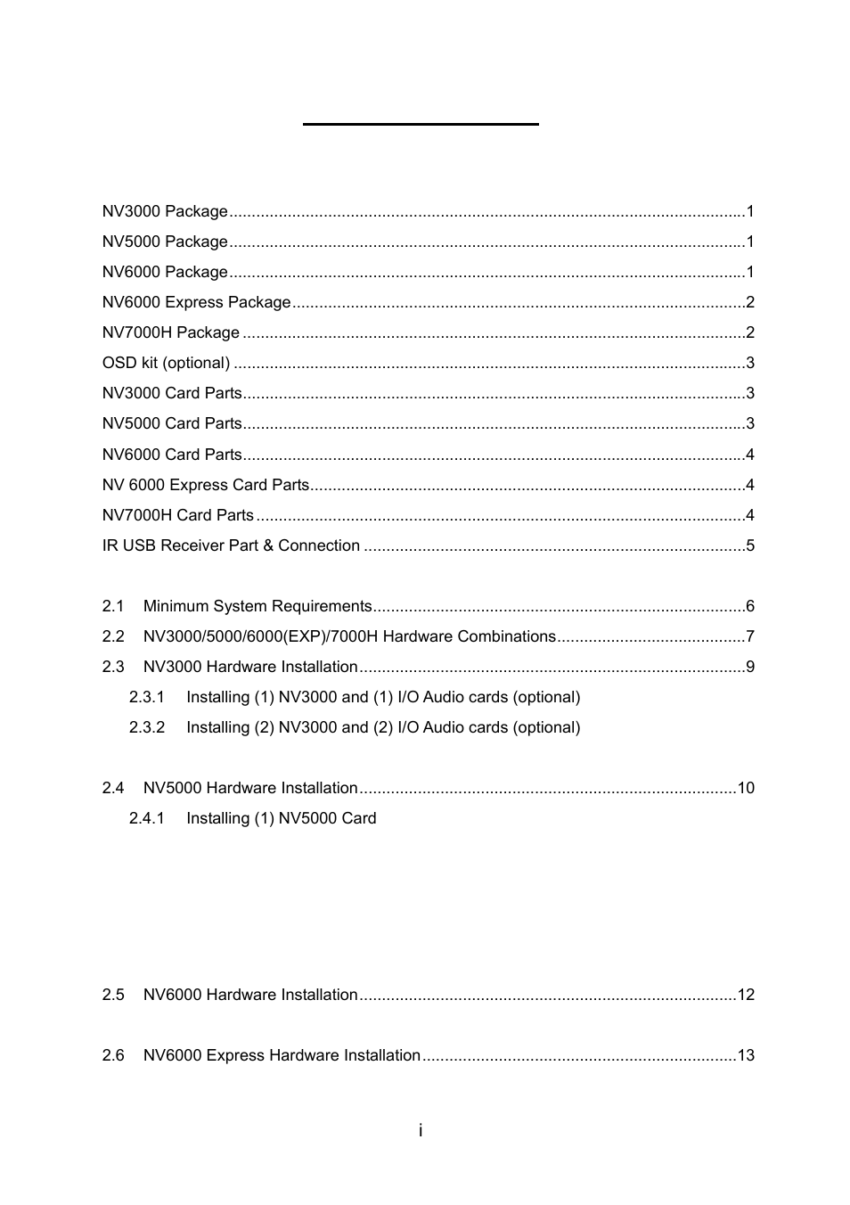 AVerMedia Technologies NV 6000 EXP User Manual | Page 4 / 120