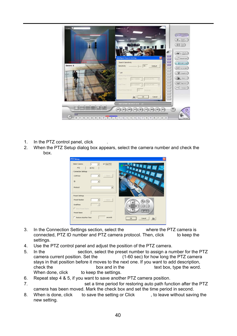 13 to setup the ptz/ip ptz camera, 1 setup the ptz camera, To setup the ptz/ip ptz camera | Setup the ptz camera, Chapter 4.13 | AVerMedia Technologies NV 6000 EXP User Manual | Page 49 / 120